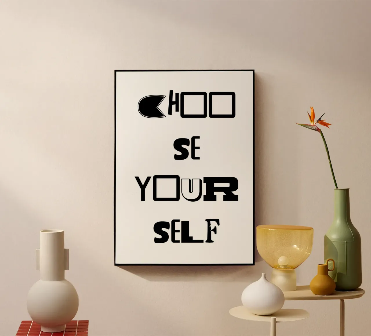 CHOOSE YOURSELF plexiglass da Quotes on walls