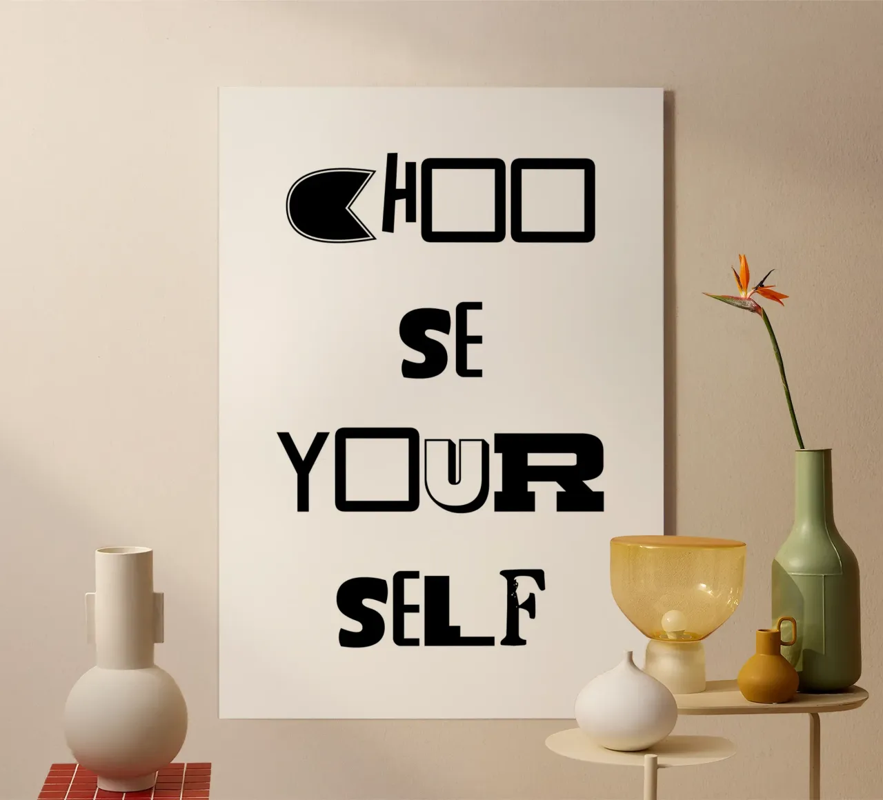 CHOOSE YOURSELF plexiglass da Quotes on walls