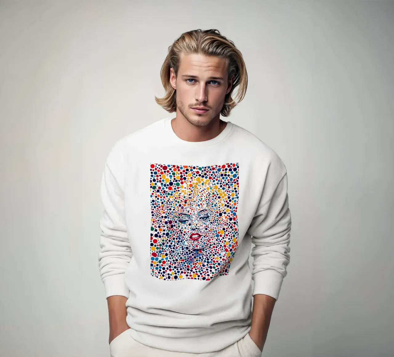 Marilyn Everywhere | Pop Art e Pointillismus felpa da Autofocus