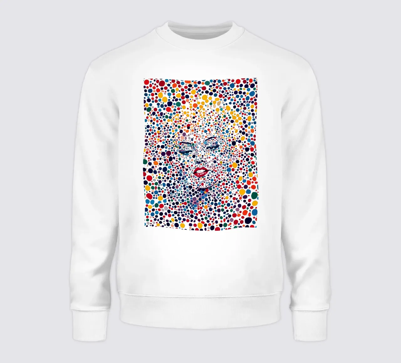 Marilyn Everywhere | Pop Art und Pointillismus Sweatshirt von Autofocus