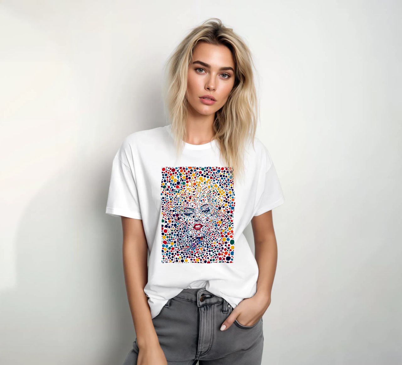 Marilyn Everywhere | Pop Art e Pointillismus t-shirt da Autofocus