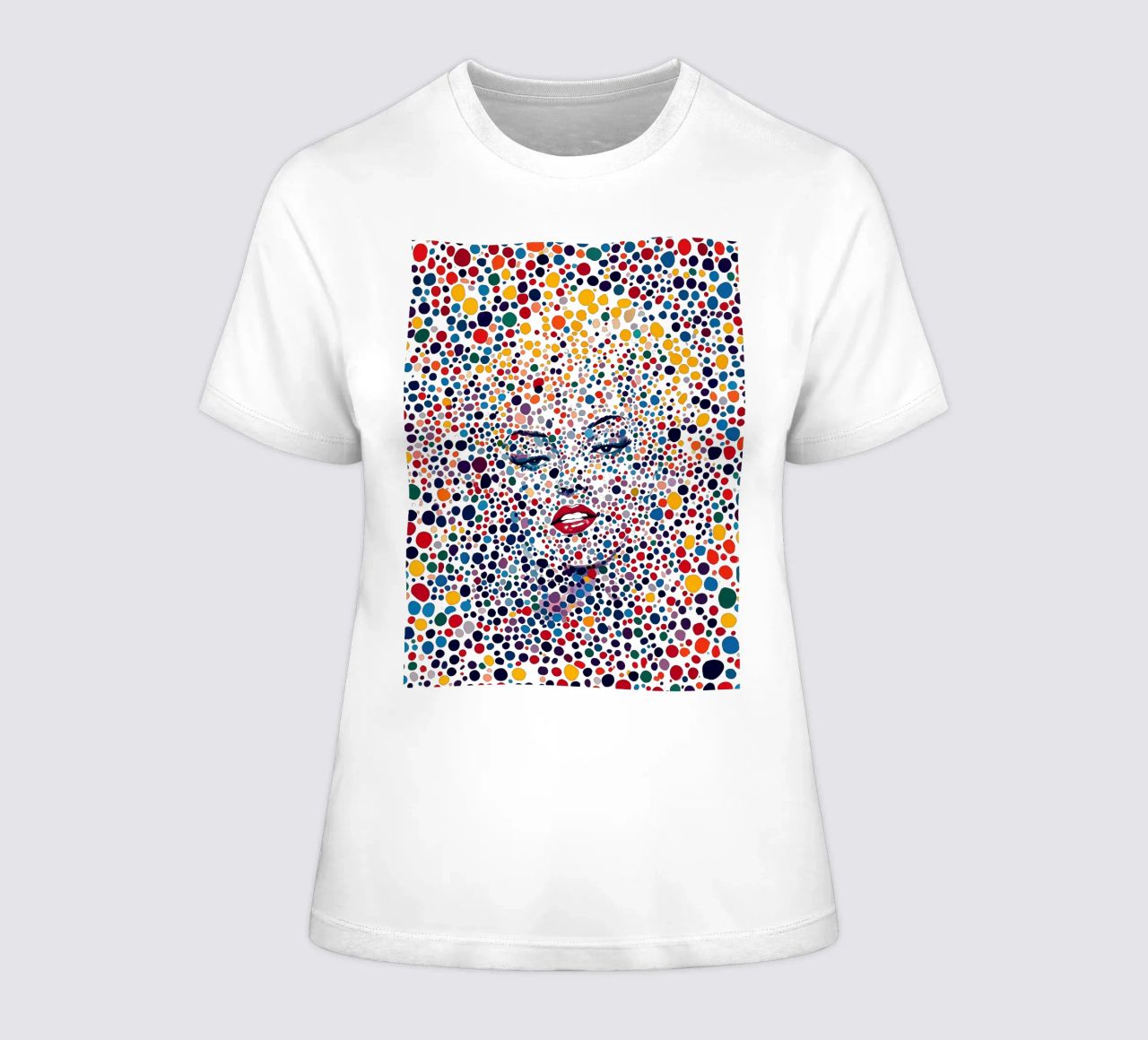 Marilyn Everywhere | Pop Art e Pointillismus t-shirt da donna da Autofocus