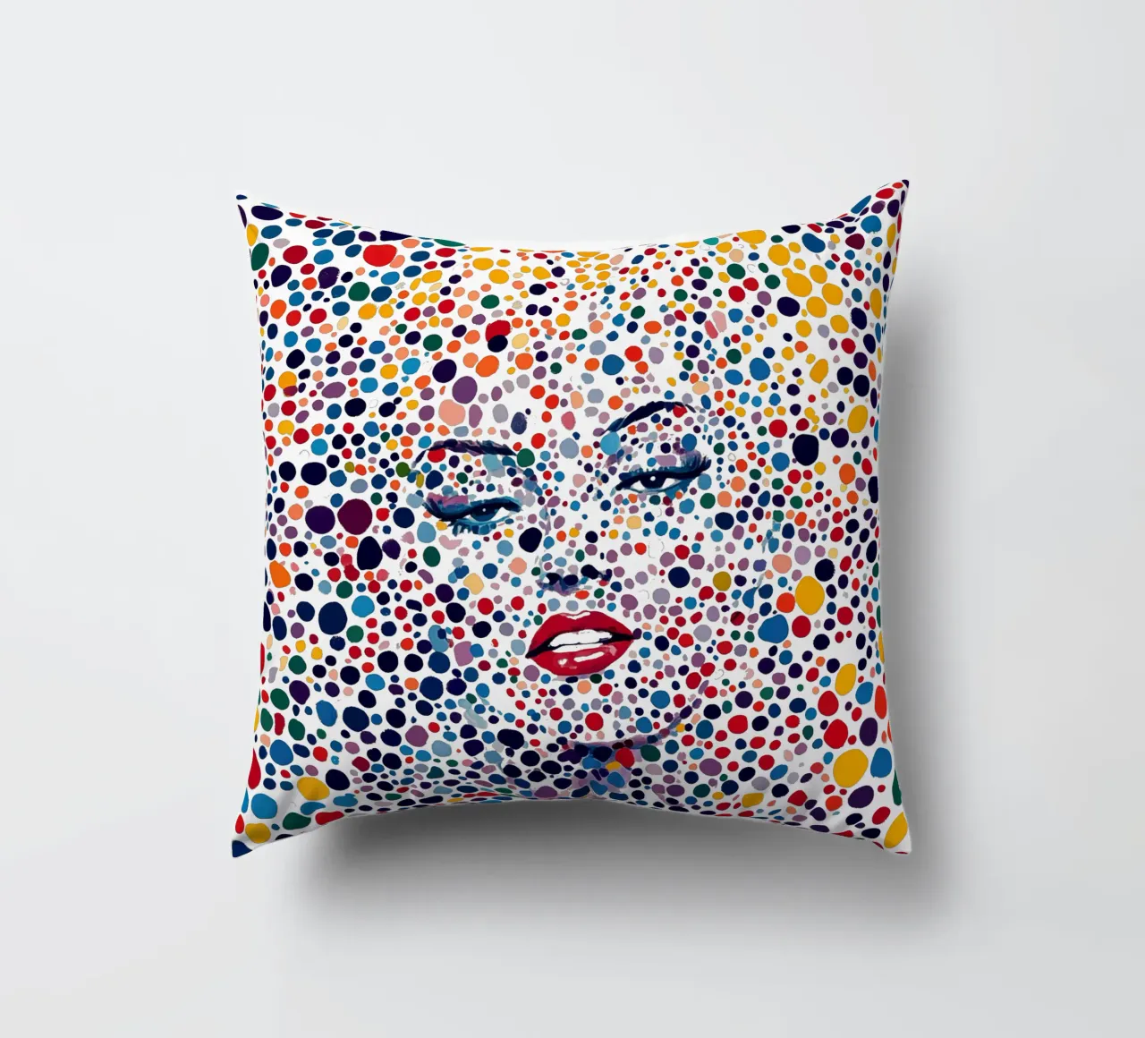 Marilyn Everywhere | Pop Art e Pointillismus cuscino da Autofocus