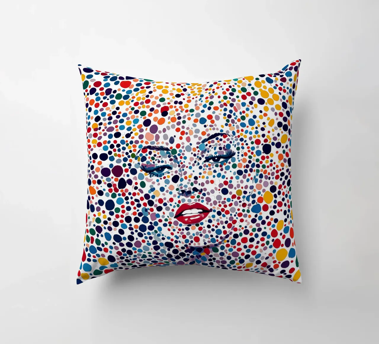 Marilyn Everywhere | Pop Art e Pointillismus cuscino da Autofocus