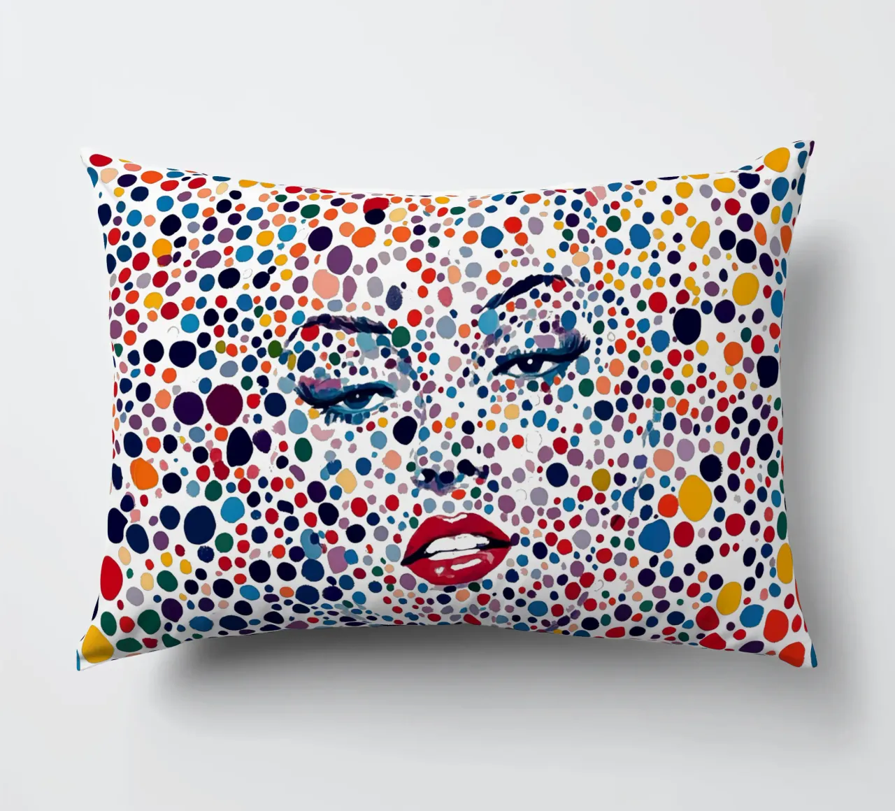 Marilyn Everywhere | Pop Art e Pointillismus cuscino da Autofocus
