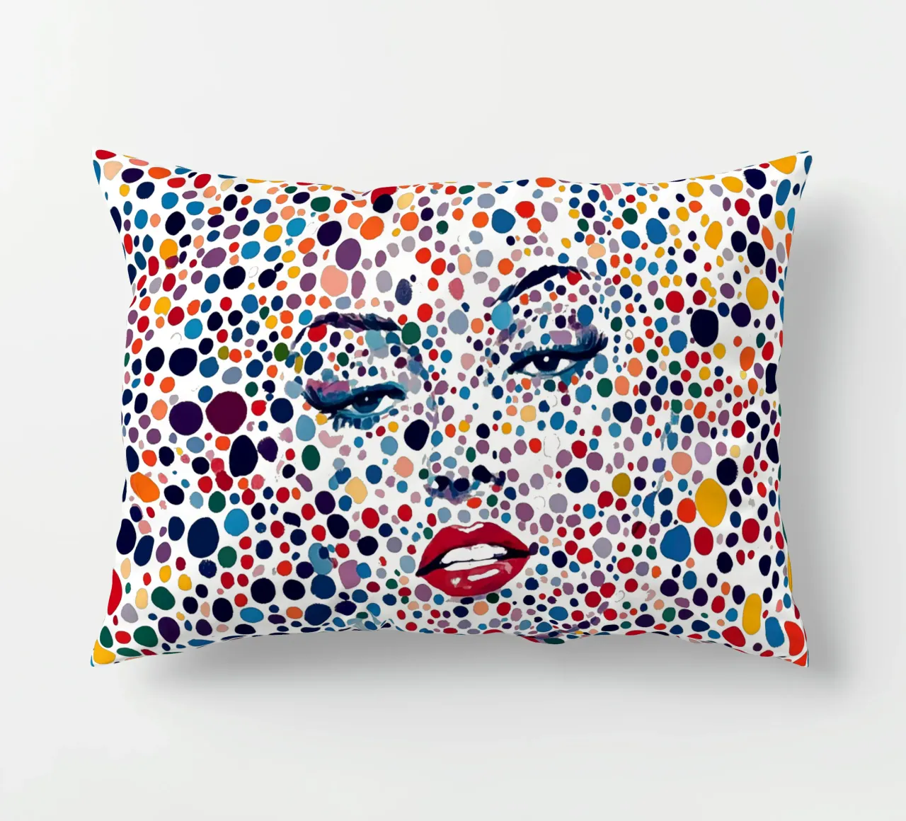 Marilyn Everywhere | Pop Art e Pointillismus cuscino da Autofocus