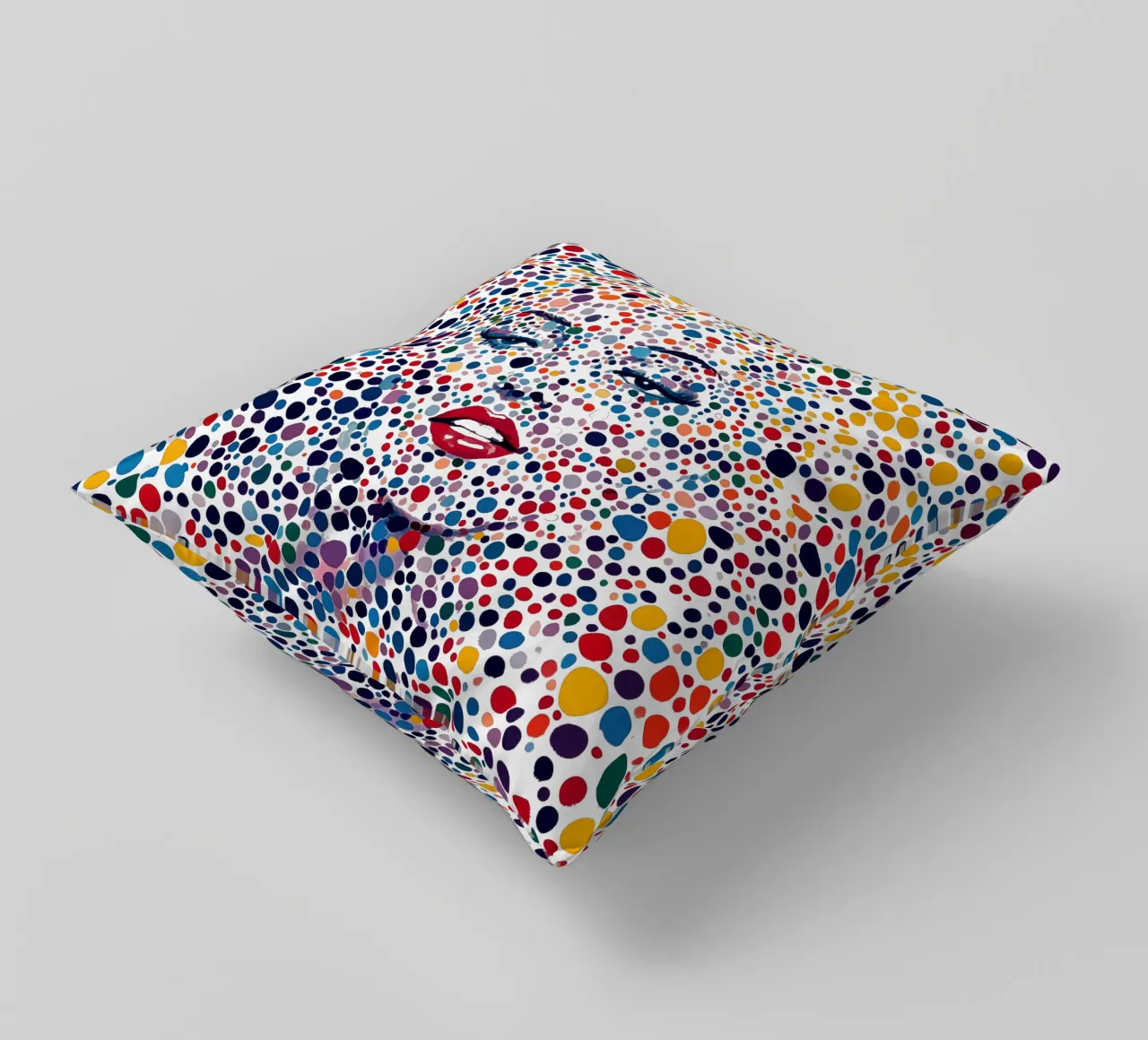Marilyn Everywhere | Pop Art e Pointillismus cuscino da Autofocus
