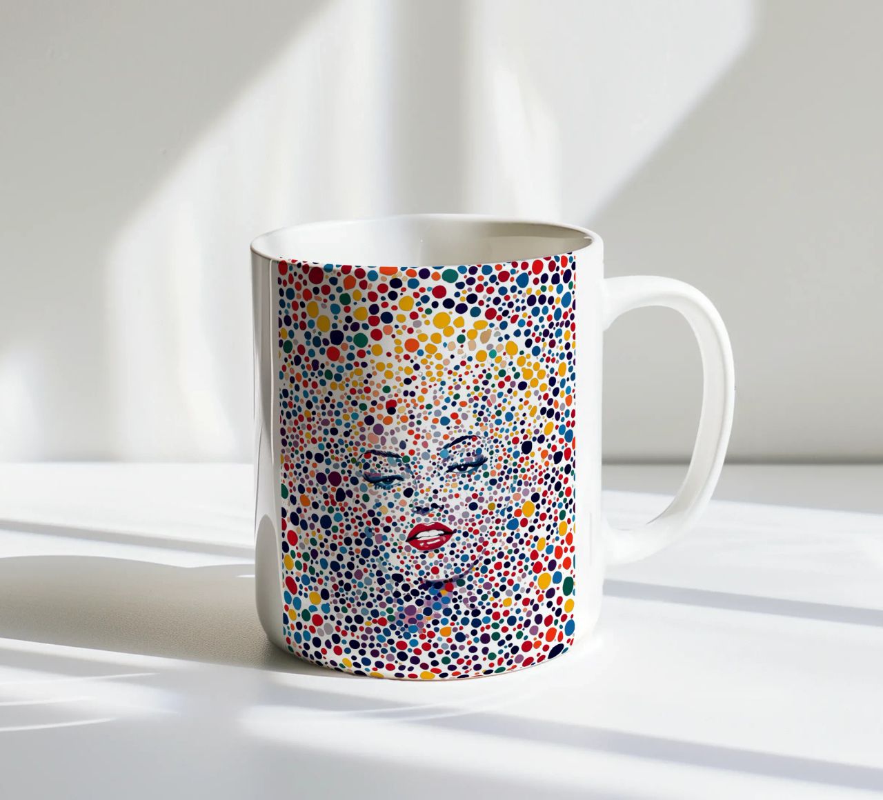 Marilyn Everywhere | Pop Art e Pointillismus tazza in ceramica da Autofocus