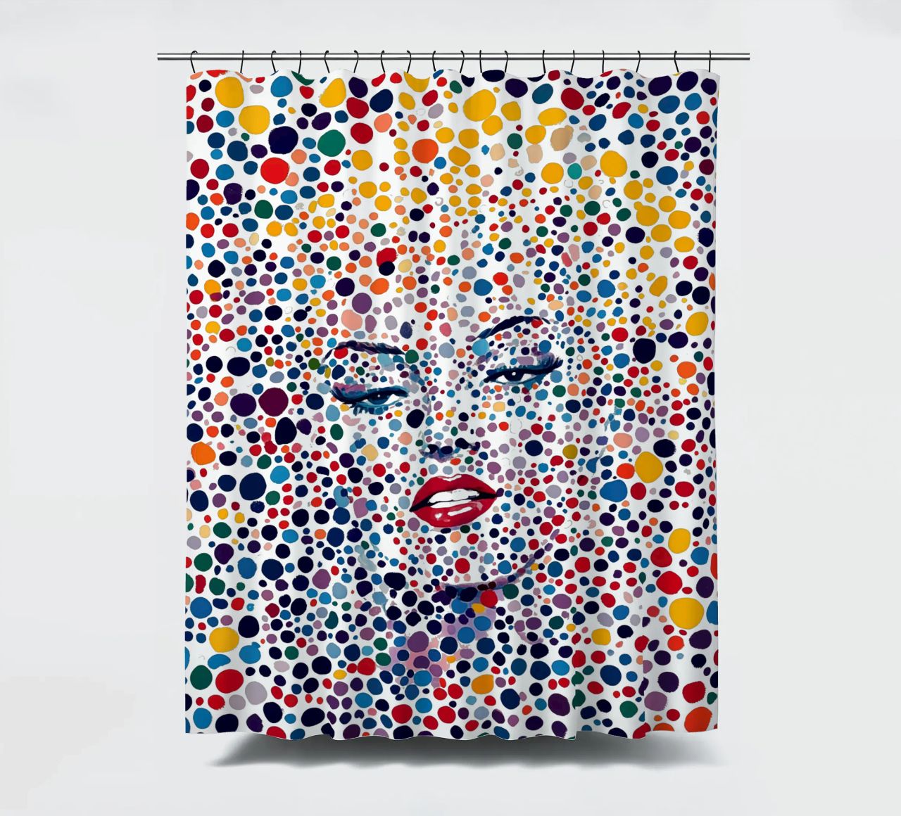Marilyn Everywhere | Pop Art e Pointillismus tenda da doccia da Autofocus