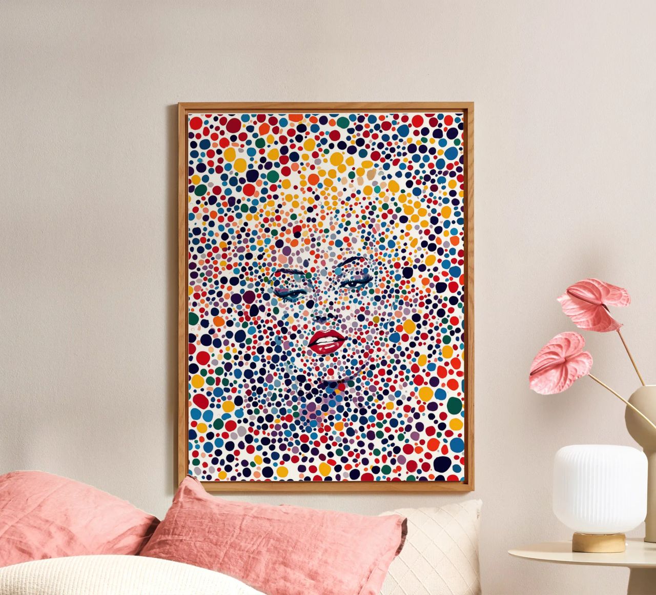 Marilyn Everywhere | Pop Art e Pointillismus alluminio dibond da Autofocus