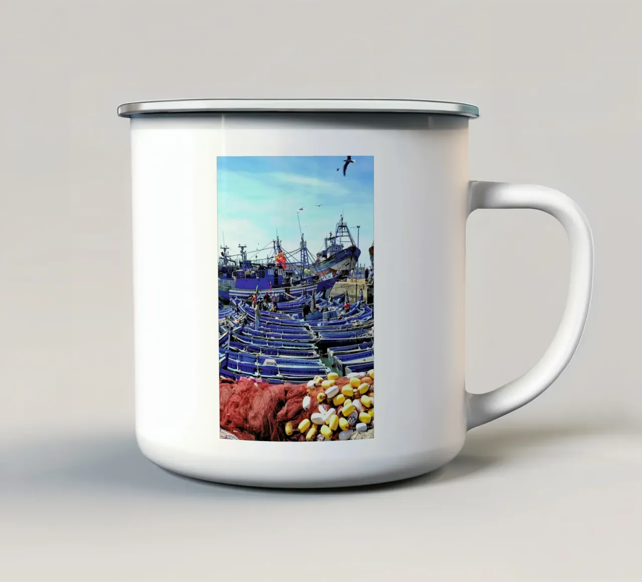 Essaouira tazza in smalto da anderm