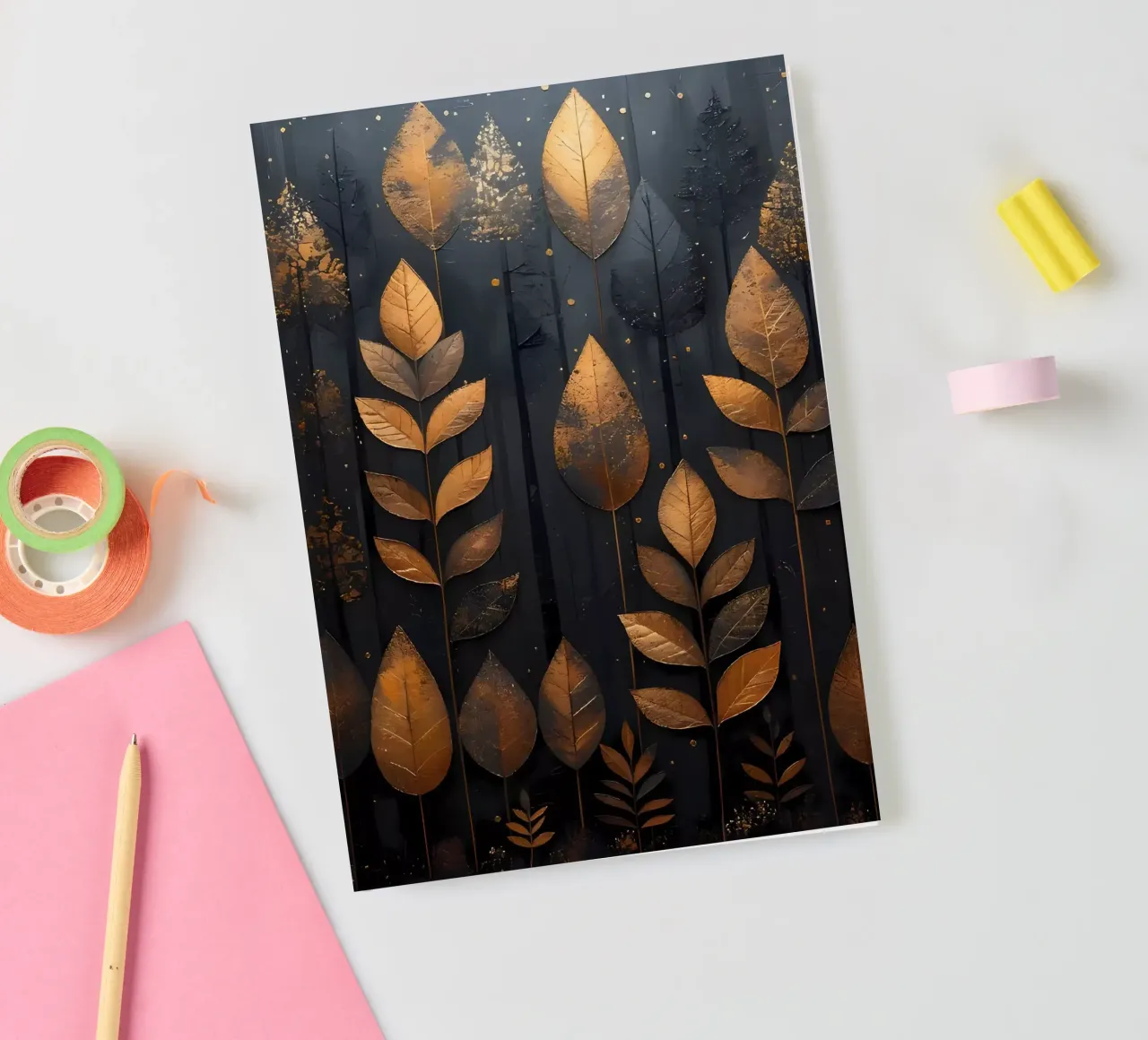 Rêverie de la forêt d'or carnet de notes de Artistic-shop