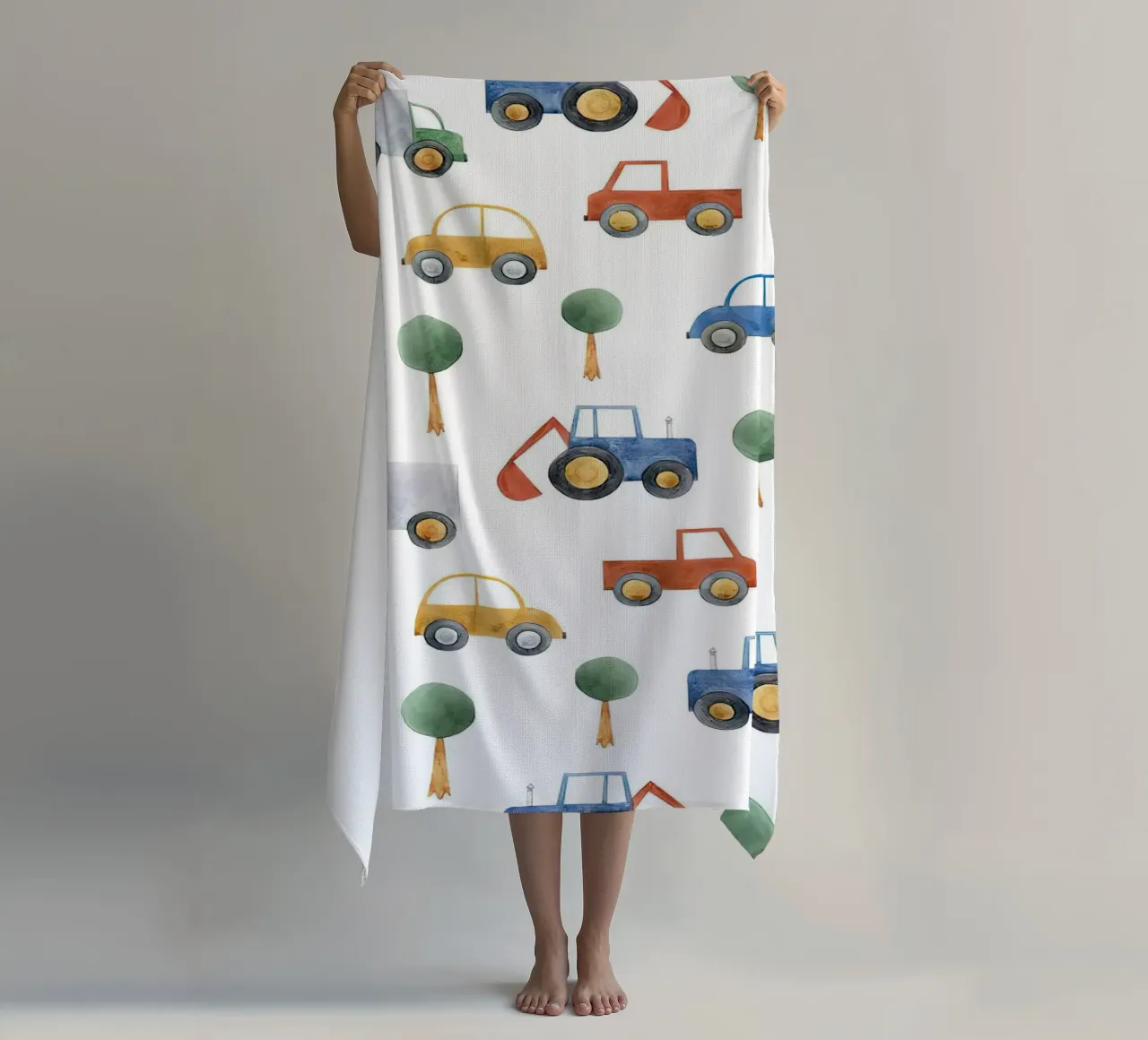 Cars and Trucks telo mare da Emil Art Studio