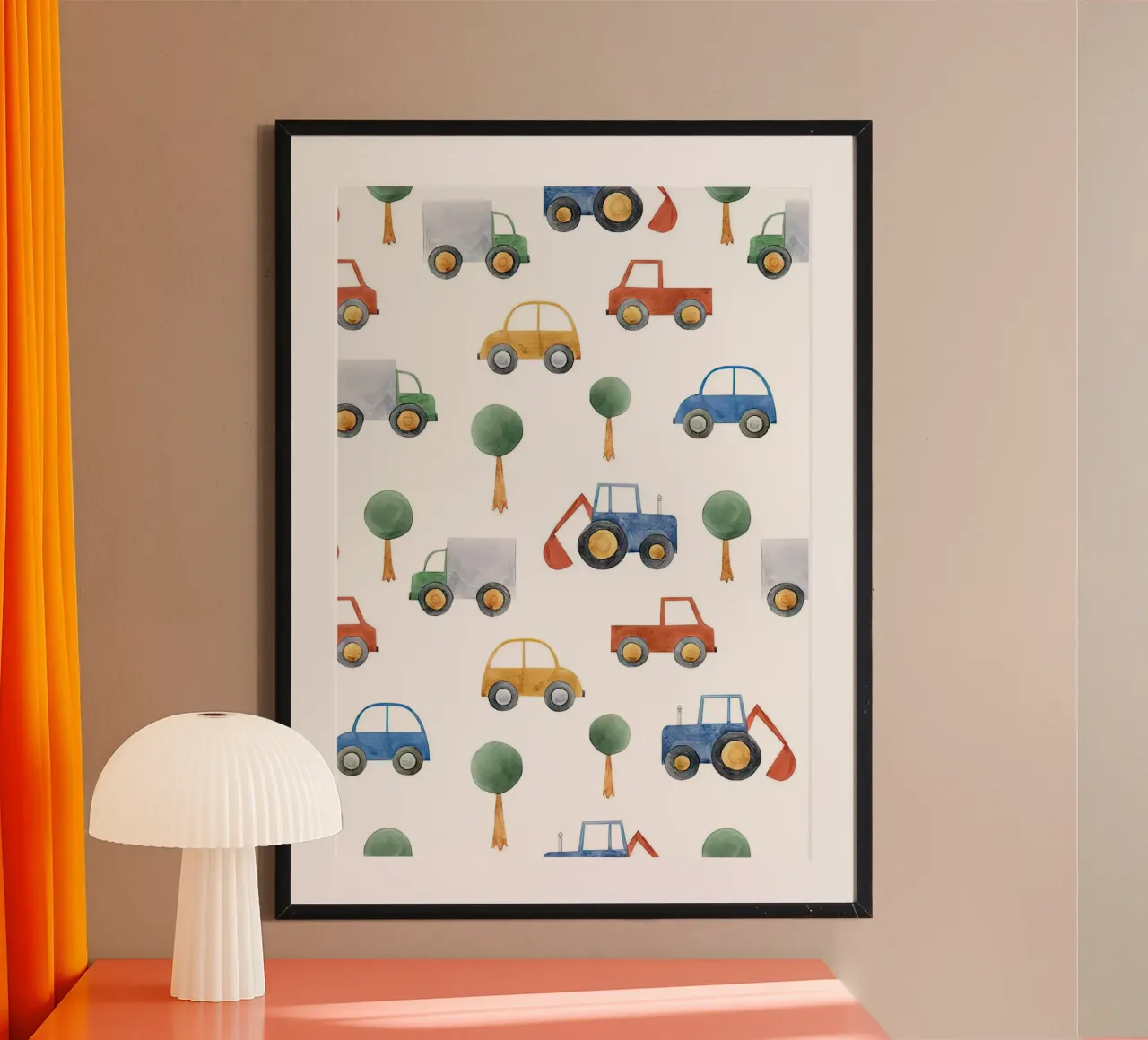 Auto e camion poster da Emil Art Studio