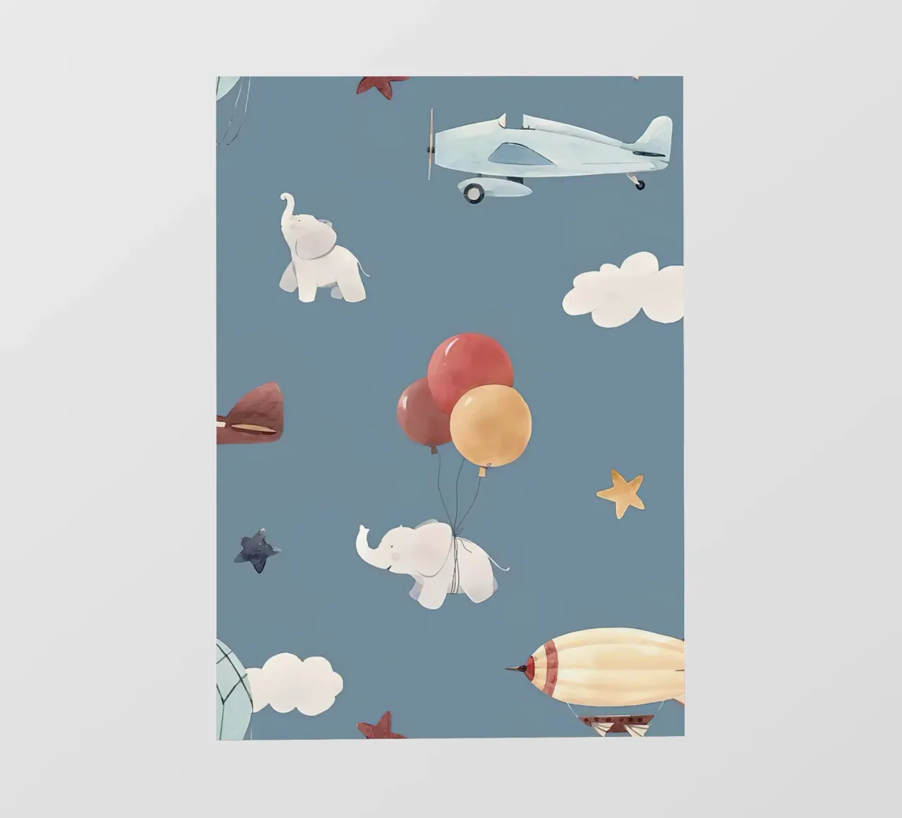 Airborne Objects fotobehang van Emil Art Studio