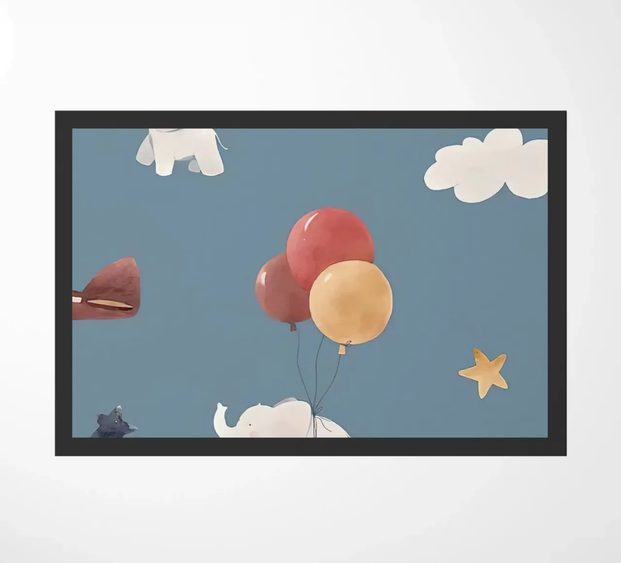 Airborne Objects doormat by Emil Art Studio
