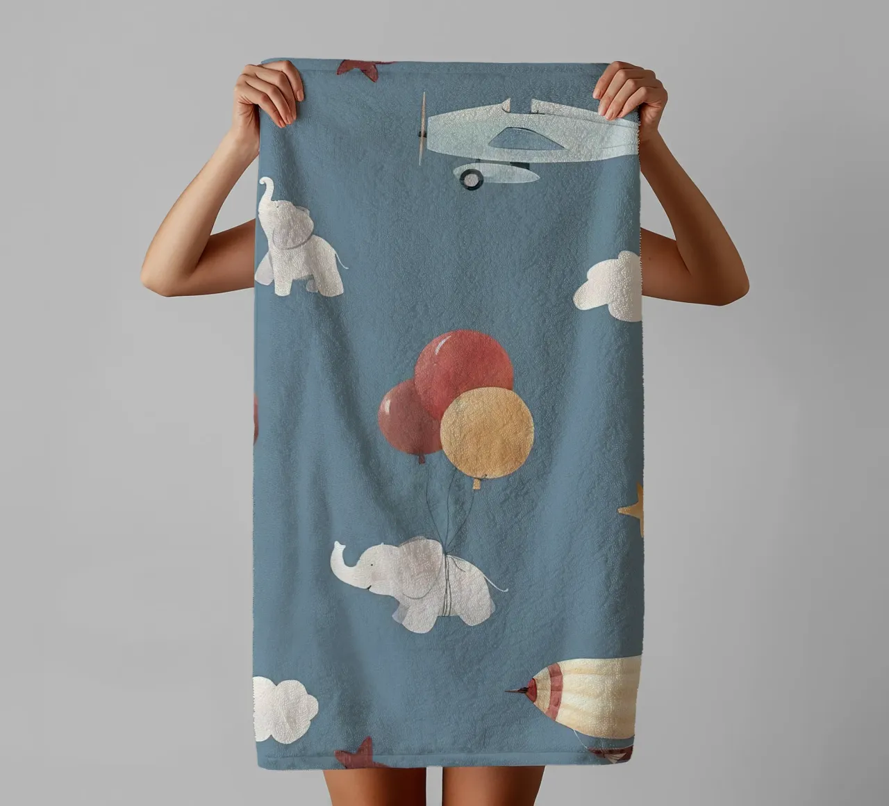 Airborne Objects towel by Emil Art Studio