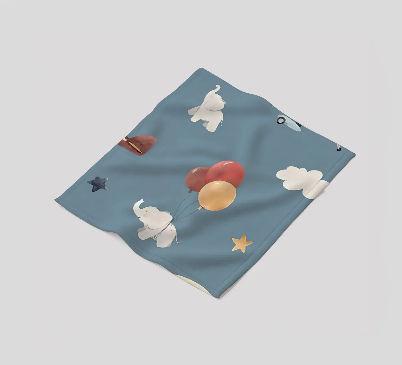 Fliegende Objekte Fleecedecke von Emil Art Studio