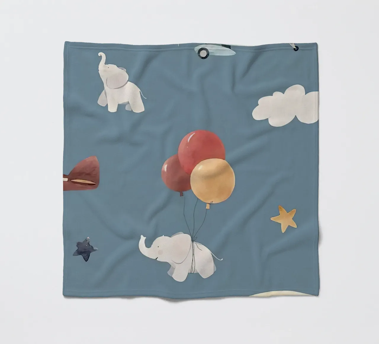 Fliegende Objekte Fleecedecke von Emil Art Studio