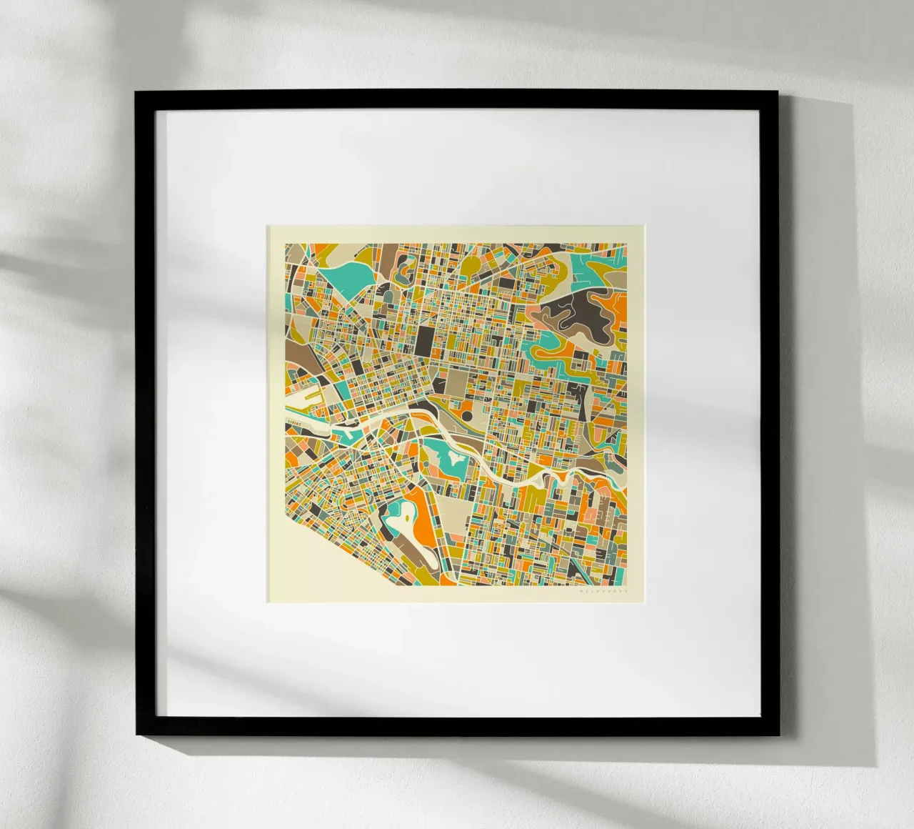 Melbourne Map poster by Jazzberry Blue