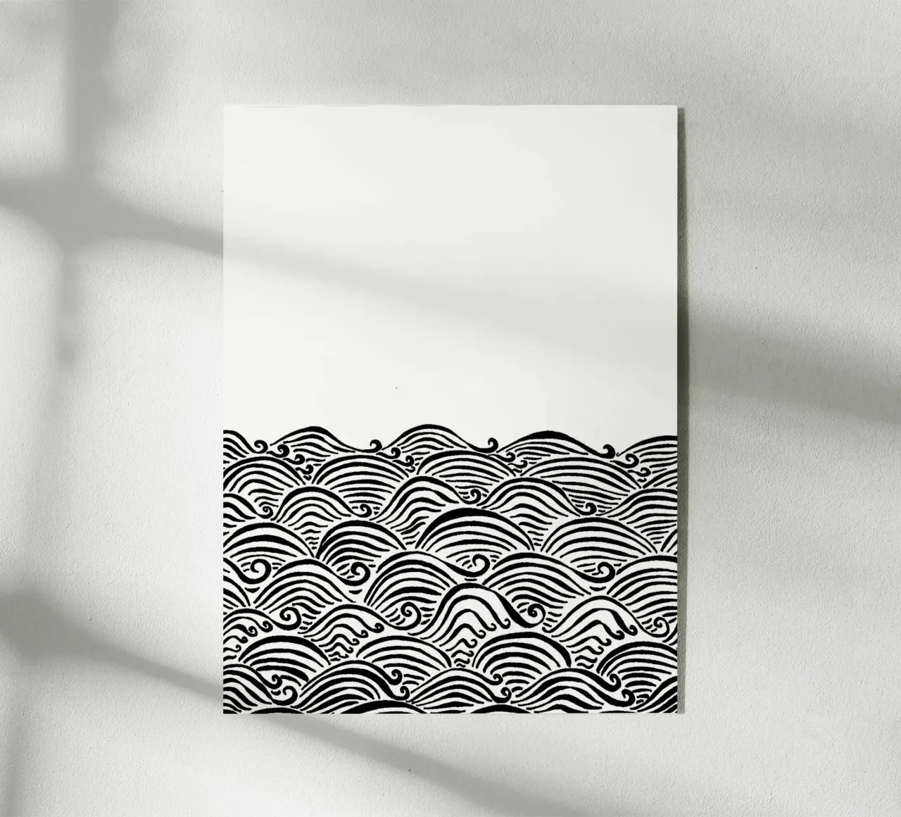 Mare Onde plexiglass da PaperLine Art Black & White