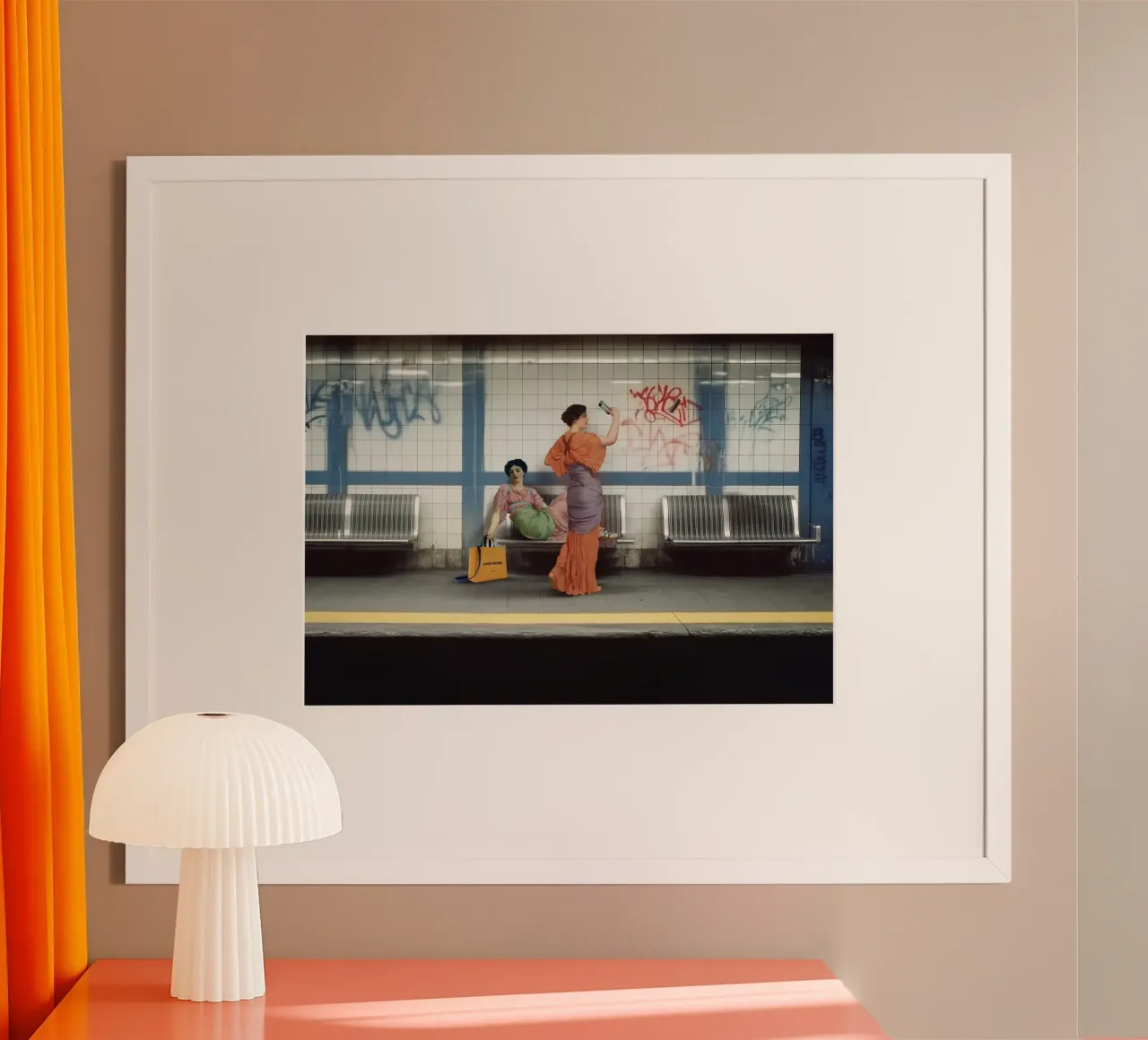 The Art of waiting poster con telaio in plastica da Dikhotomy