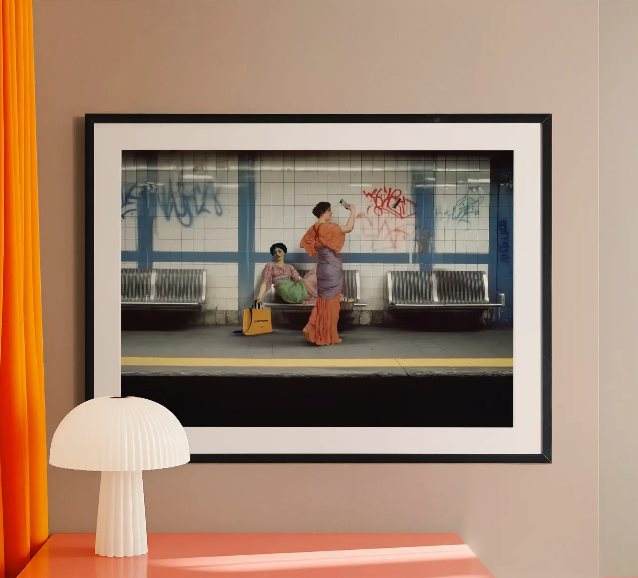 The Art of waiting poster con telaio in plastica da Dikhotomy