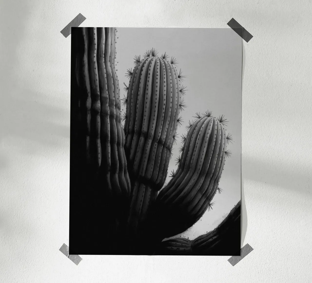 CACTUS BW poster da PERSIE