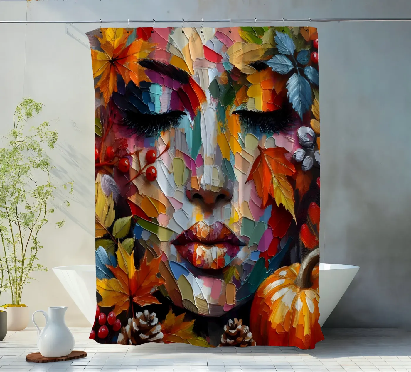 TRANQUILITY shower curtain by ARTOMATIC