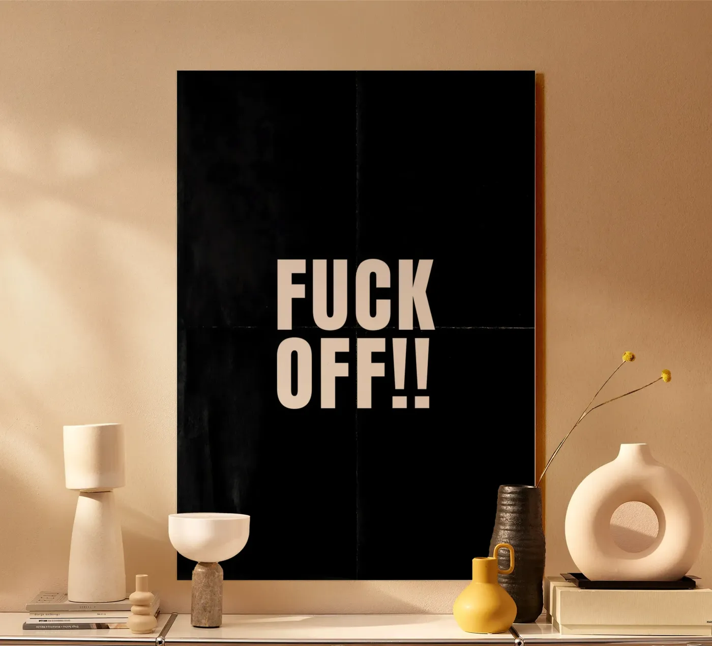 fuk off acryl van QuoteFrame