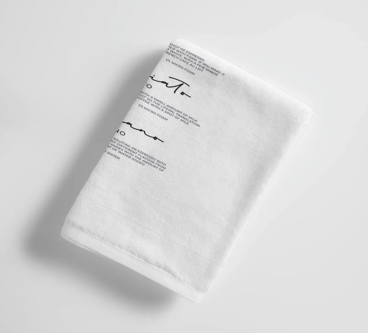 Guida al caffè - Poster sulle varietà classiche di caffè asciugamano da bagno da Whole©
