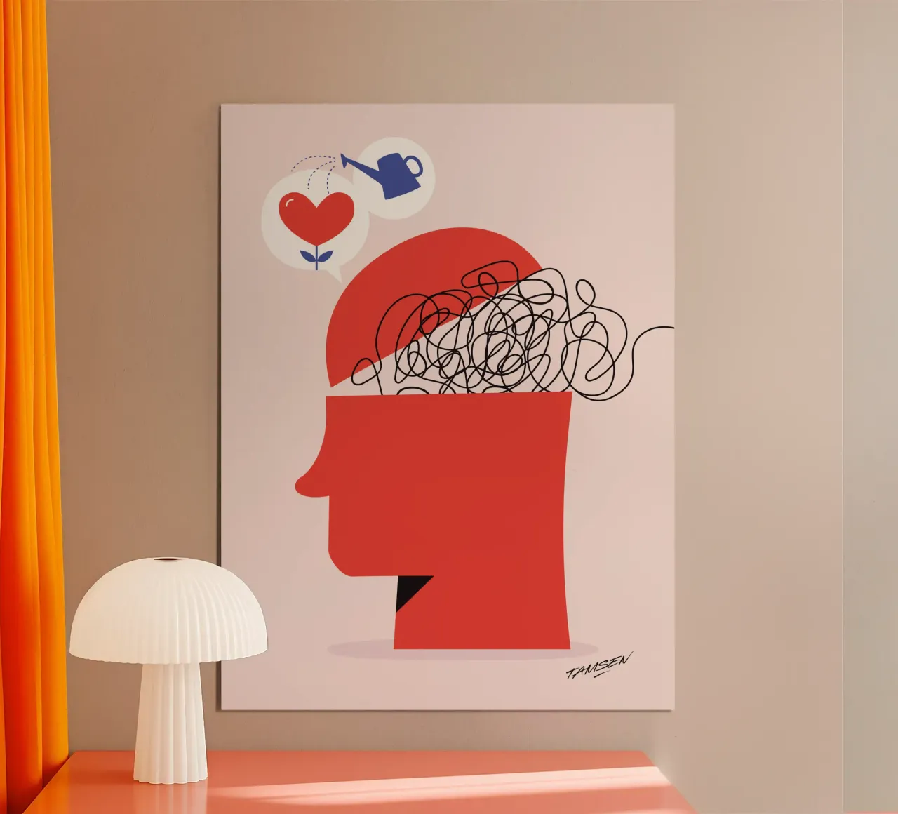 Ansia poster da Tamsen Design