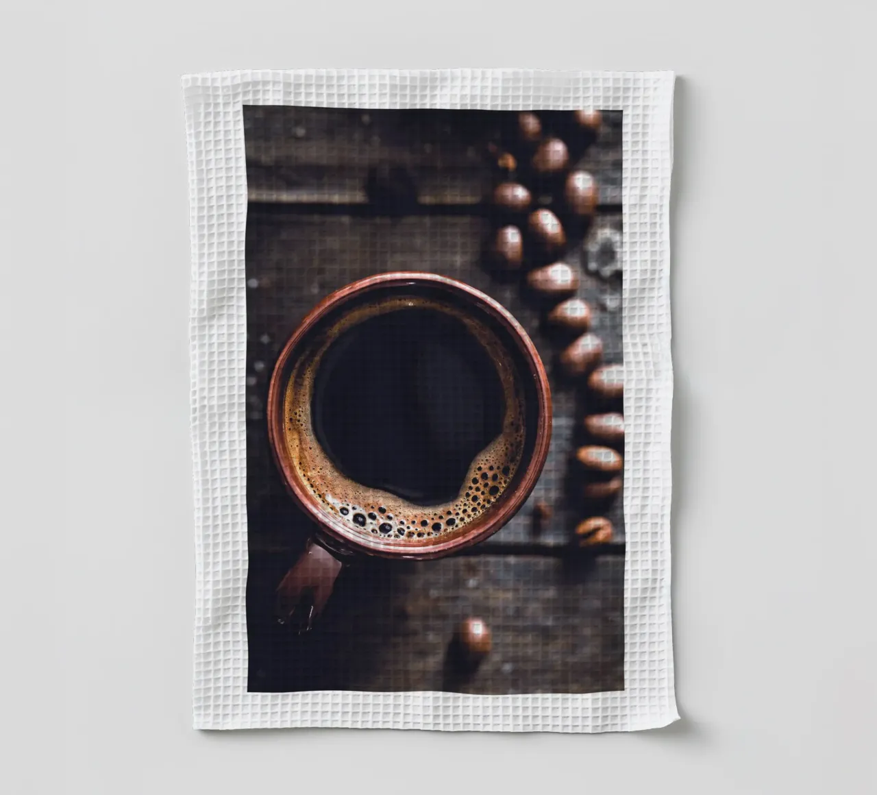 Espresso Vibes - Café Photographie Art torchon de Whole©