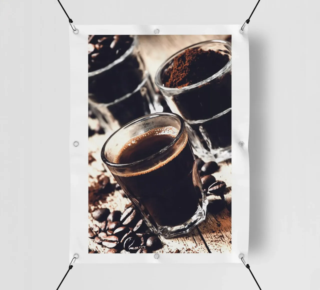 Momenti di caffè - Arte del caffè rustica telo in pvc da Whole©