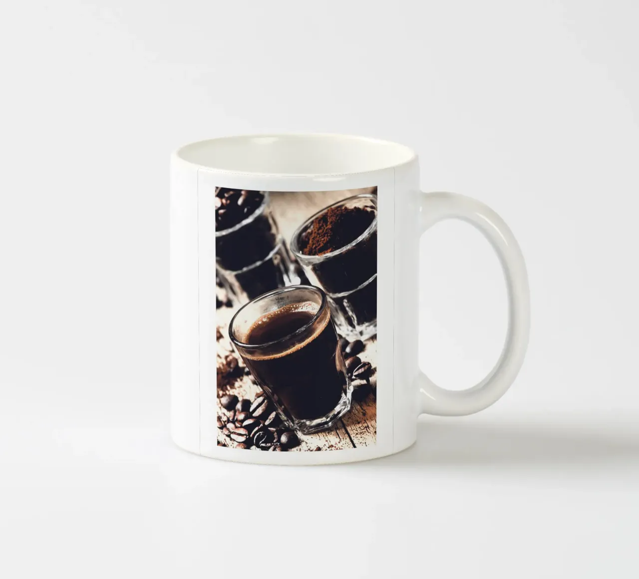 Momenti di caffè - Arte del caffè rustica tazza in ceramica da Whole©