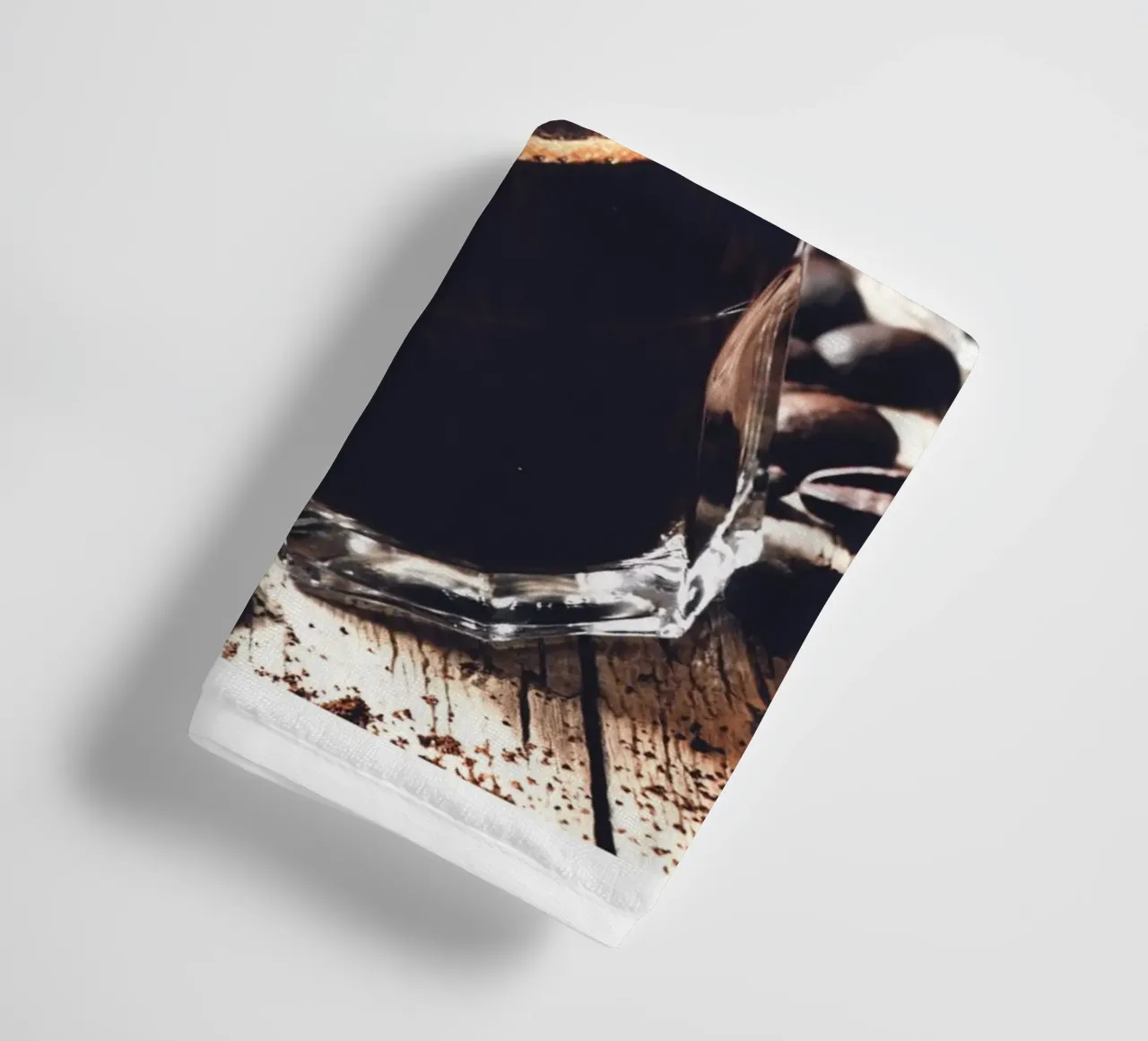 Momenti di caffè - Arte del caffè rustica asciugamano da bagno da Whole©