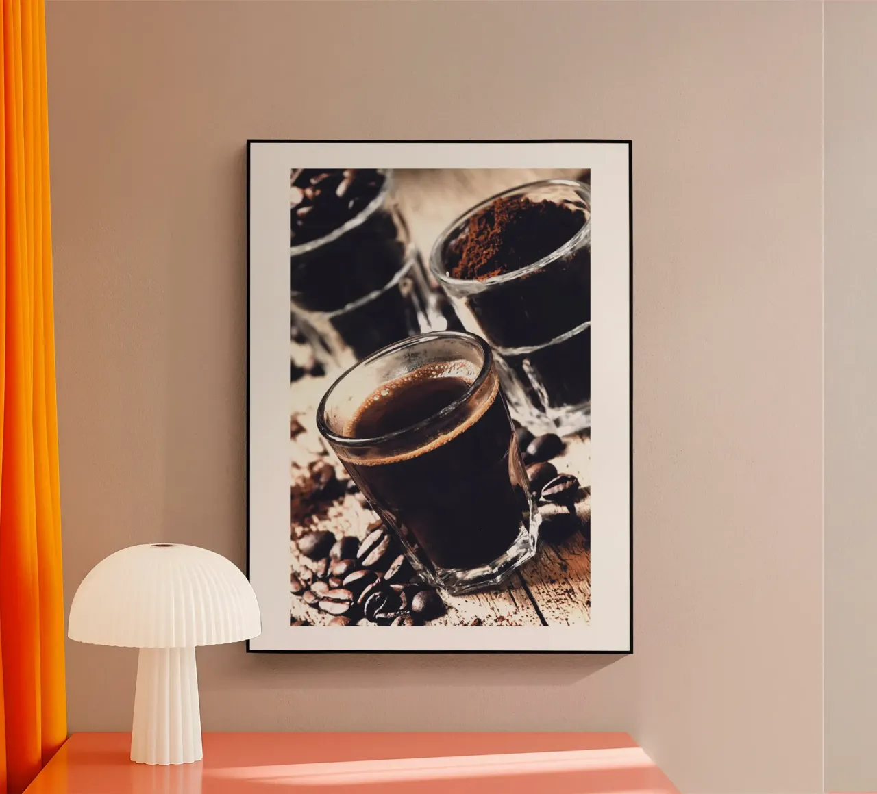 Momenti di caffè - Arte del caffè rustica plexiglass da Whole©