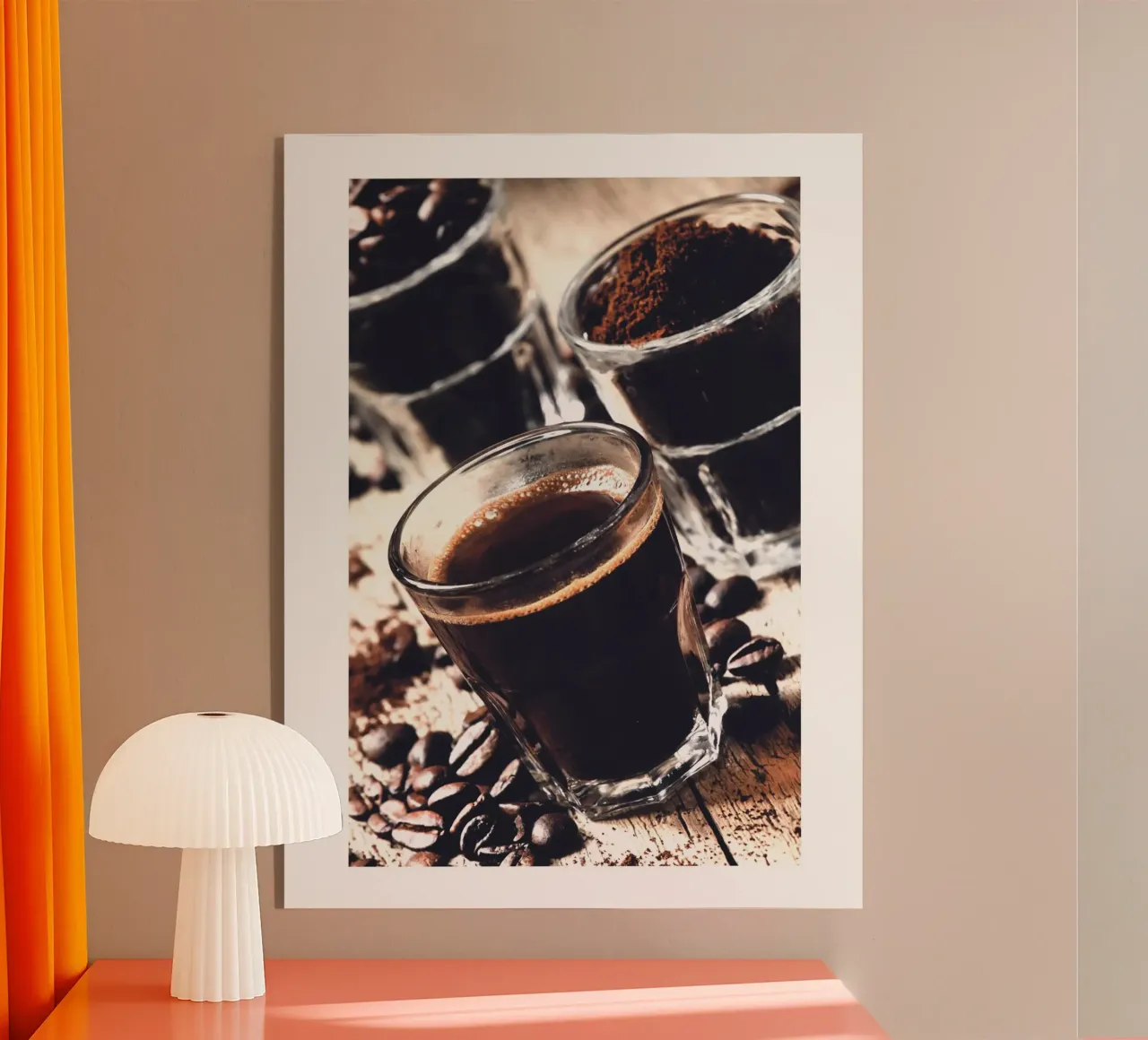 Momenti di caffè - Arte del caffè rustica plexiglass da Whole©