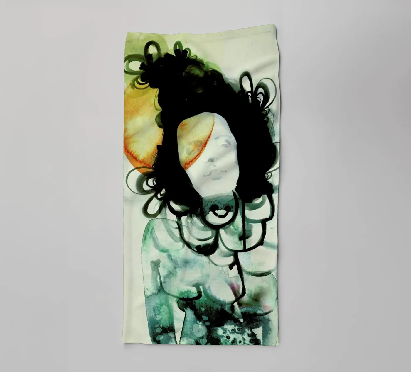 Mermaid towel by Ekaterina Koroleva