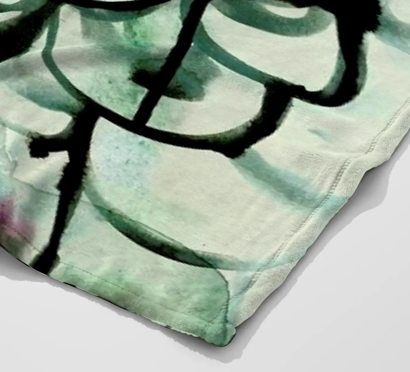 Mermaid fleecedeken van Ekaterina Koroleva