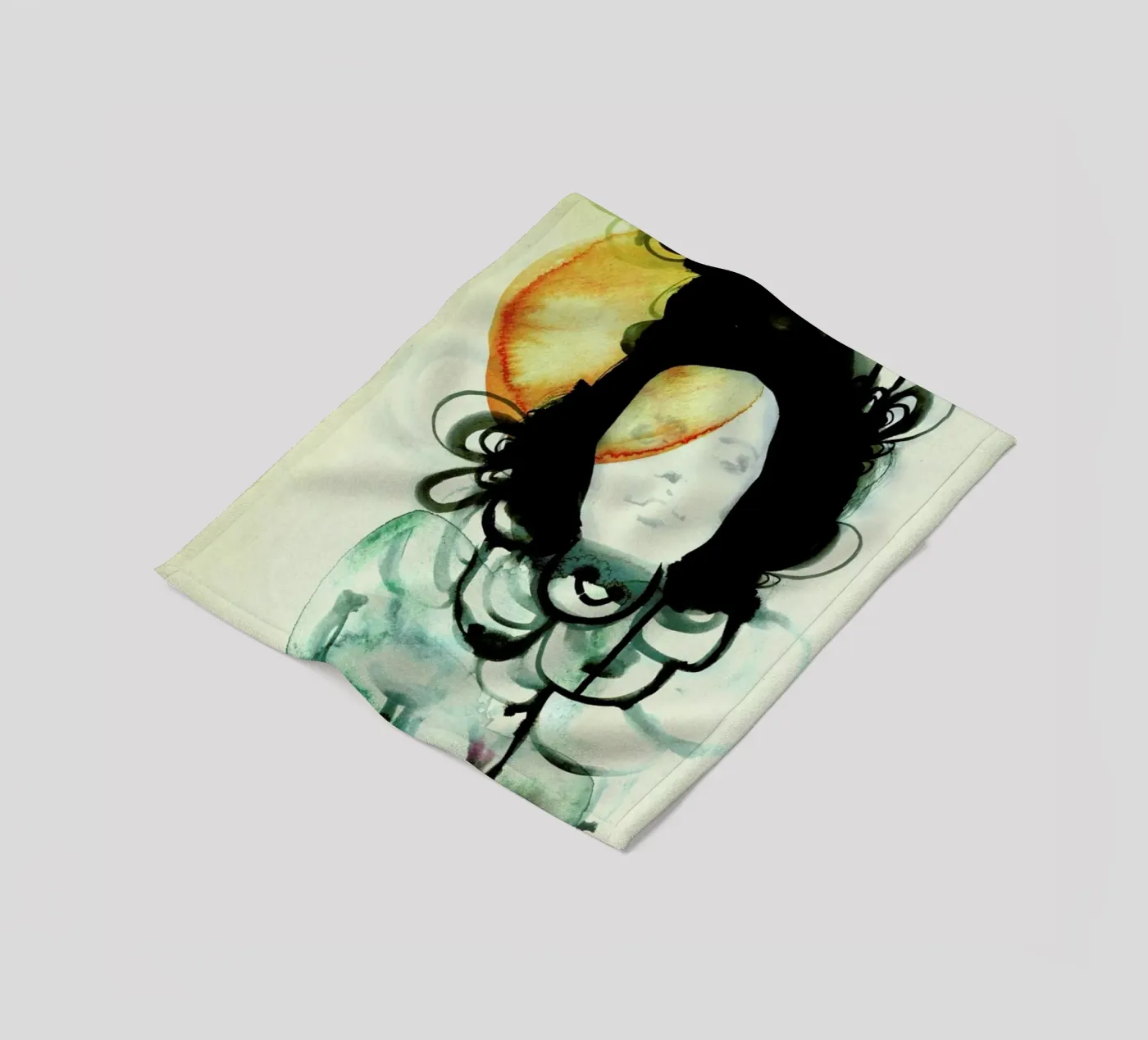 Mermaid fleecedeken van Ekaterina Koroleva