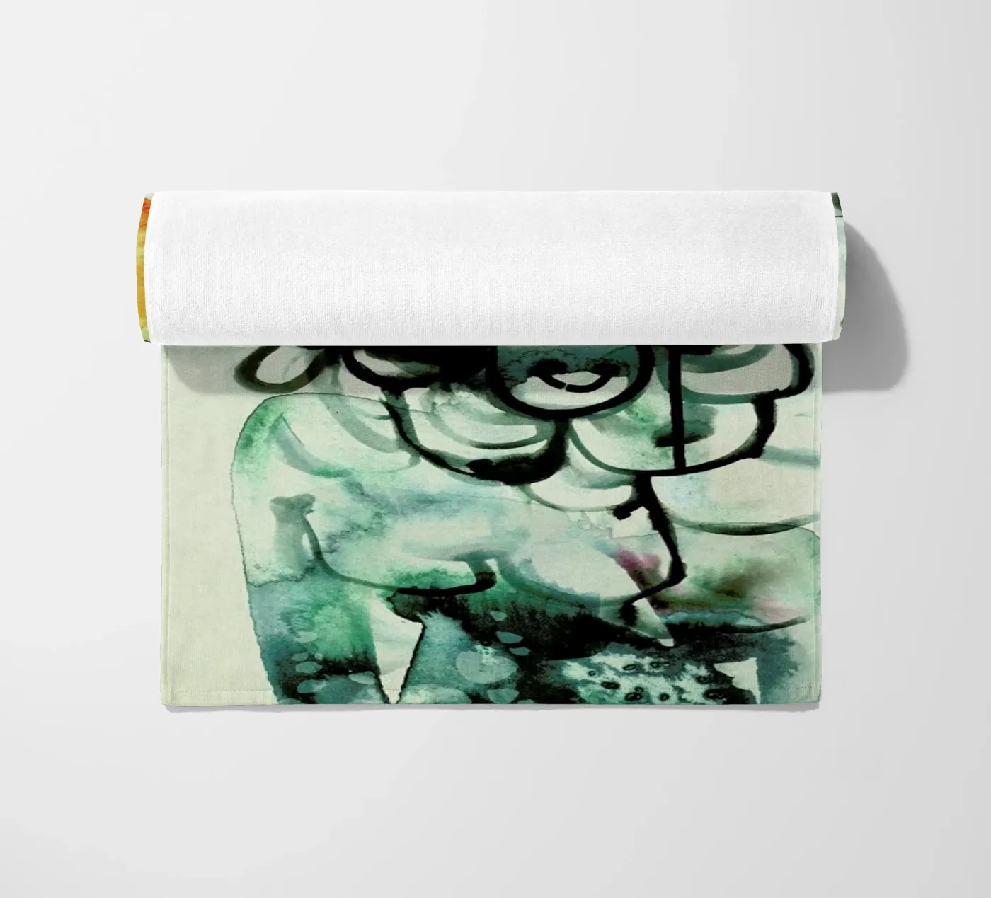 Mermaid beach towel by Ekaterina Koroleva