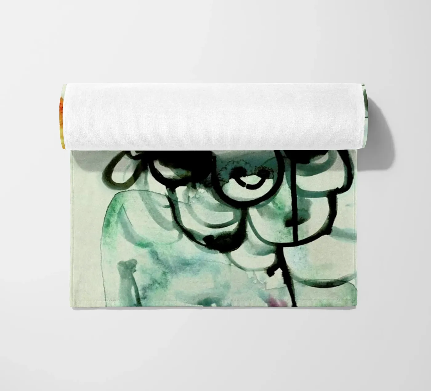 Mermaid beach towel by Ekaterina Koroleva