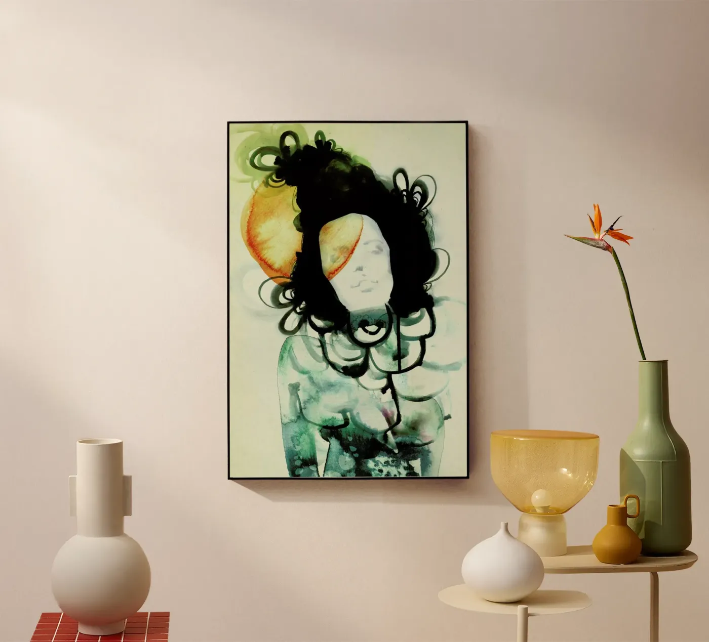 Mermaid acryl van Ekaterina Koroleva