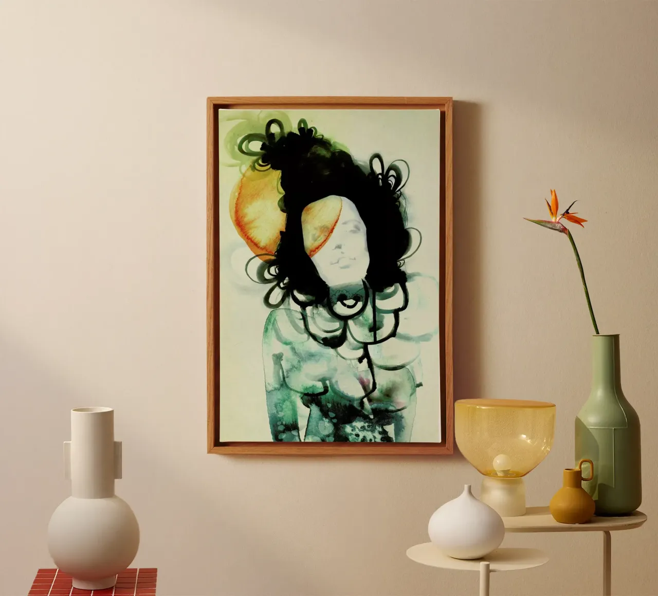 Mermaid canvas by Ekaterina Koroleva