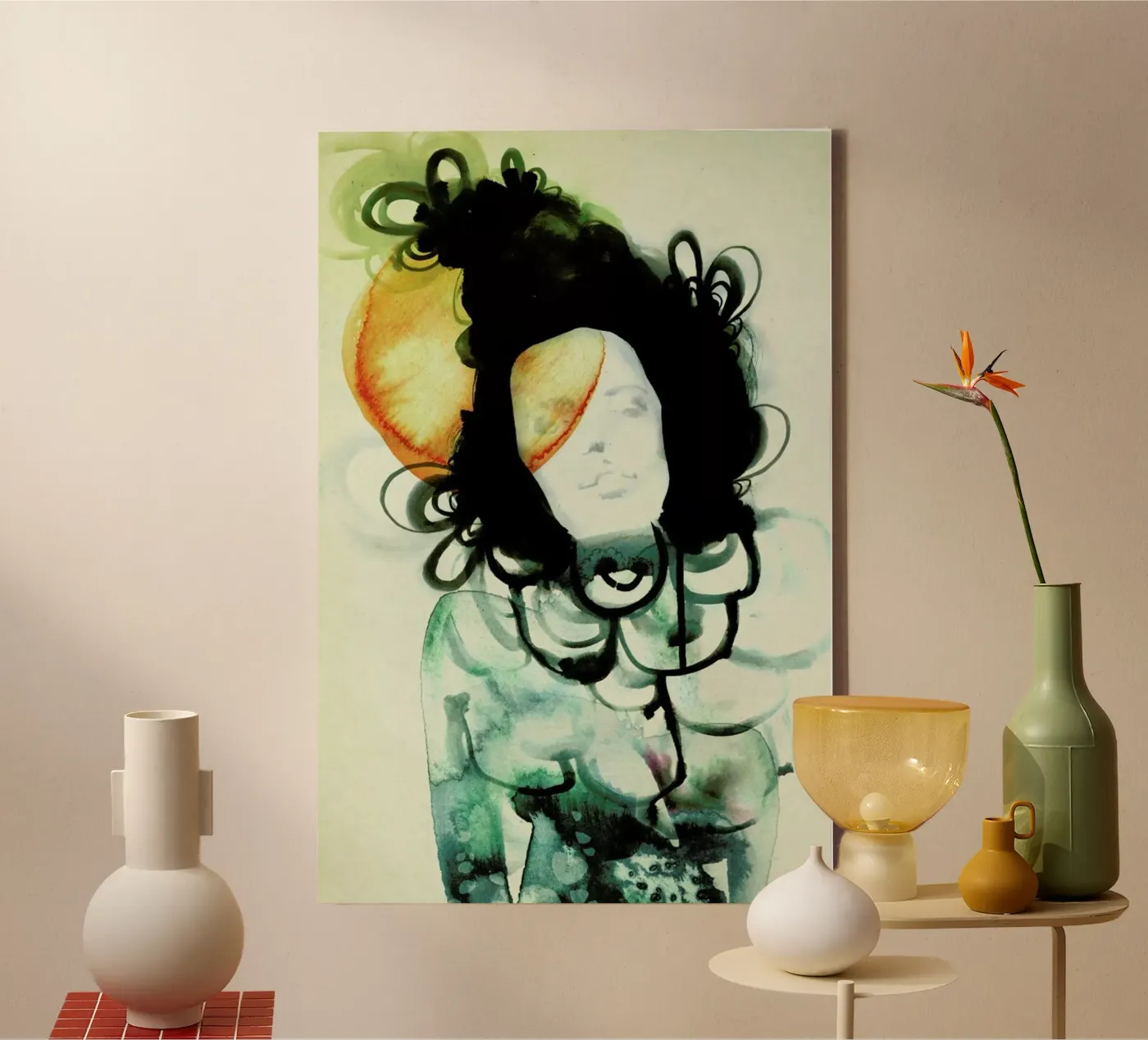 Mermaid canvas by Ekaterina Koroleva