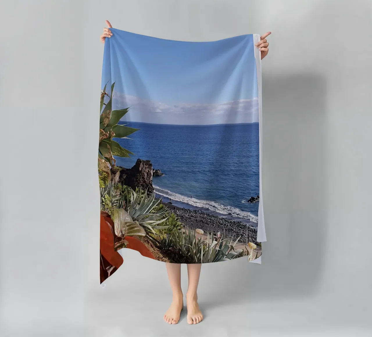 Wood #24 beach towel by ZAMART - Fotografie
