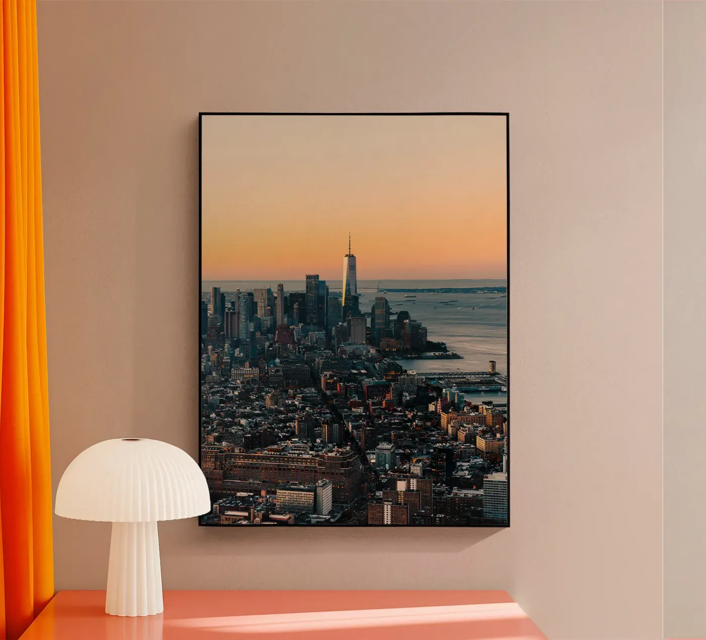 Manhattan Skyline acryl van Gerarldking Mellisa