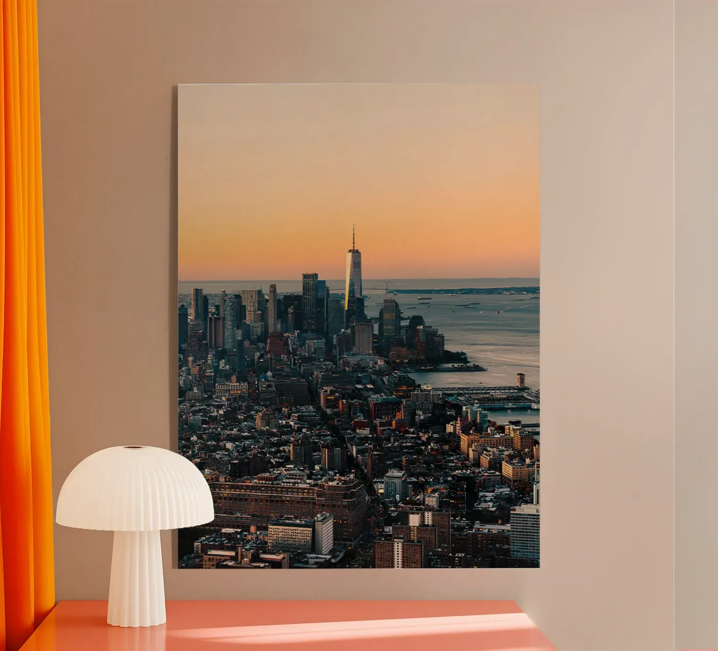 Manhattan Skyline acryl van Gerarldking Mellisa