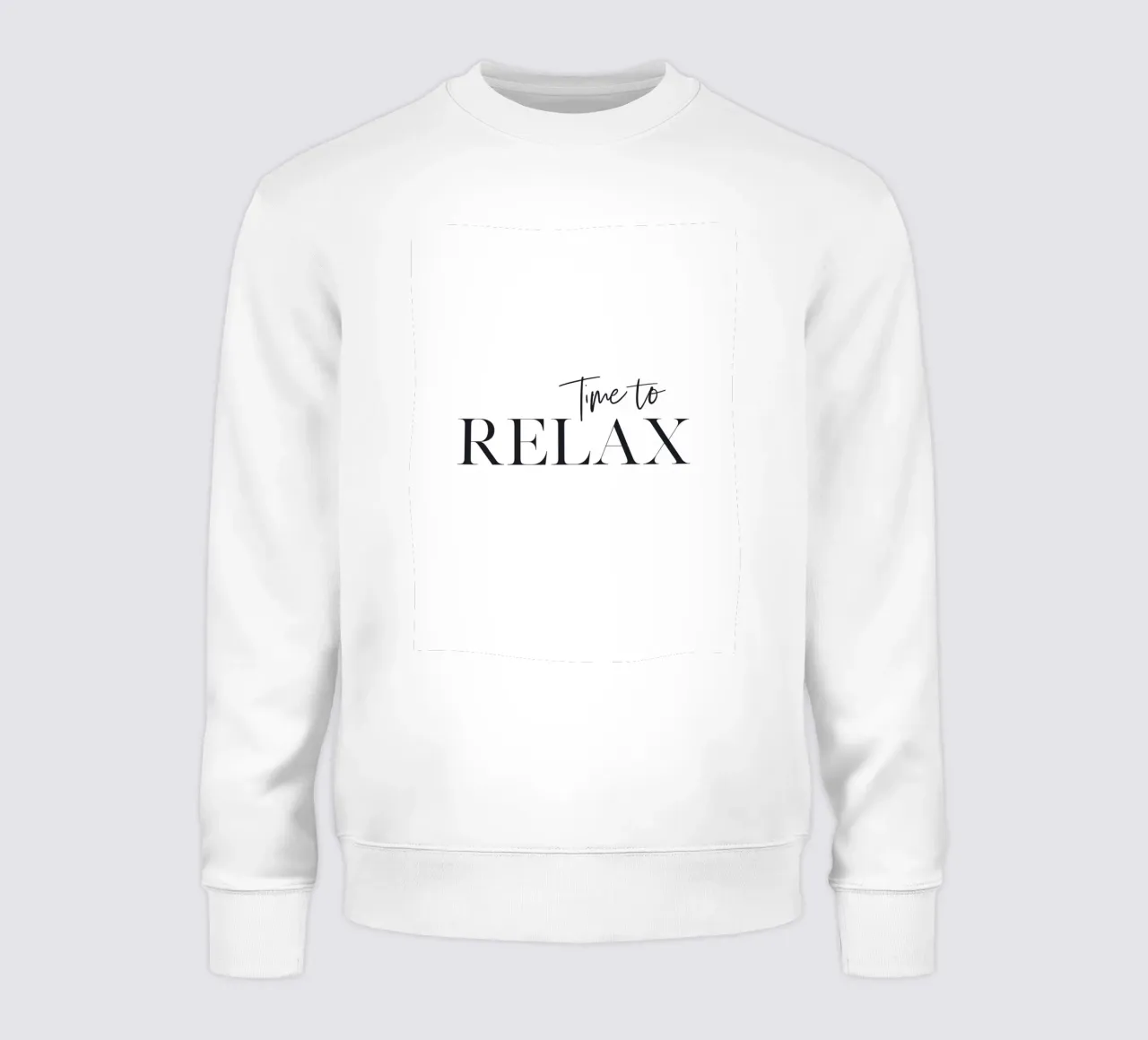 Time to Relax - Design tipografico minimalista felpa da Whole©
